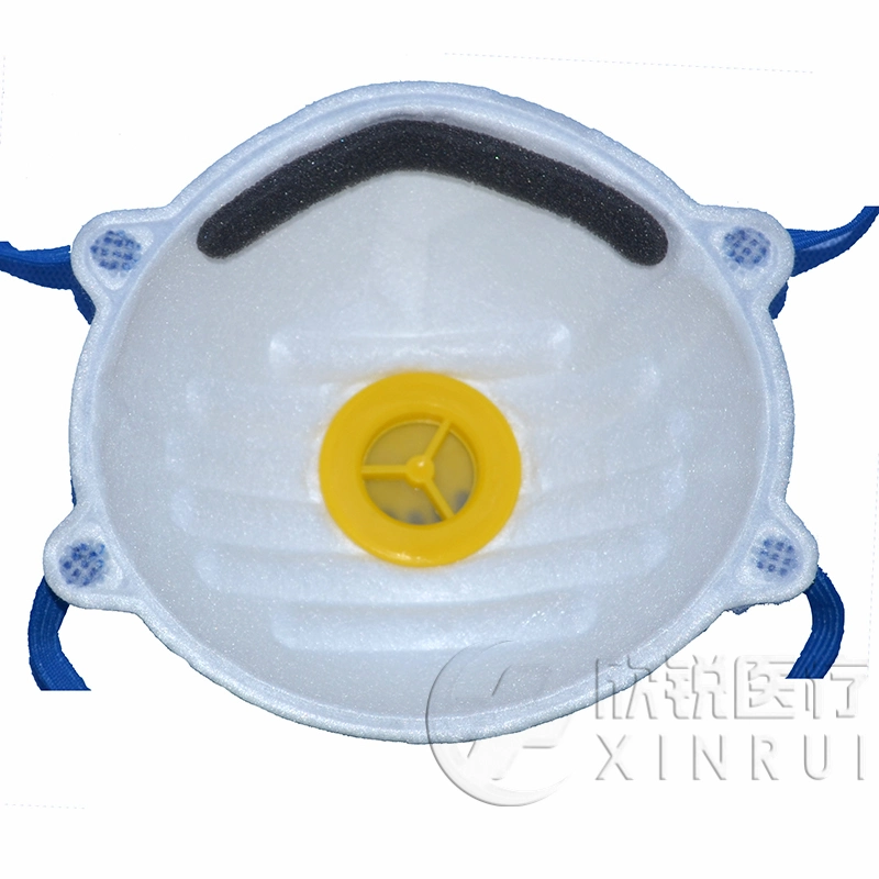 Respirador industrial desechable N95 con válvula