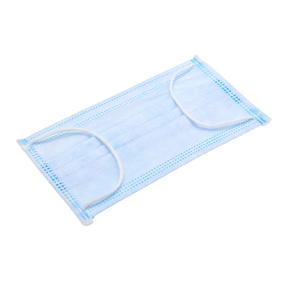 Mascarilla desechable azul de protección personal de tela no tejida 3-Ply 2000/Case