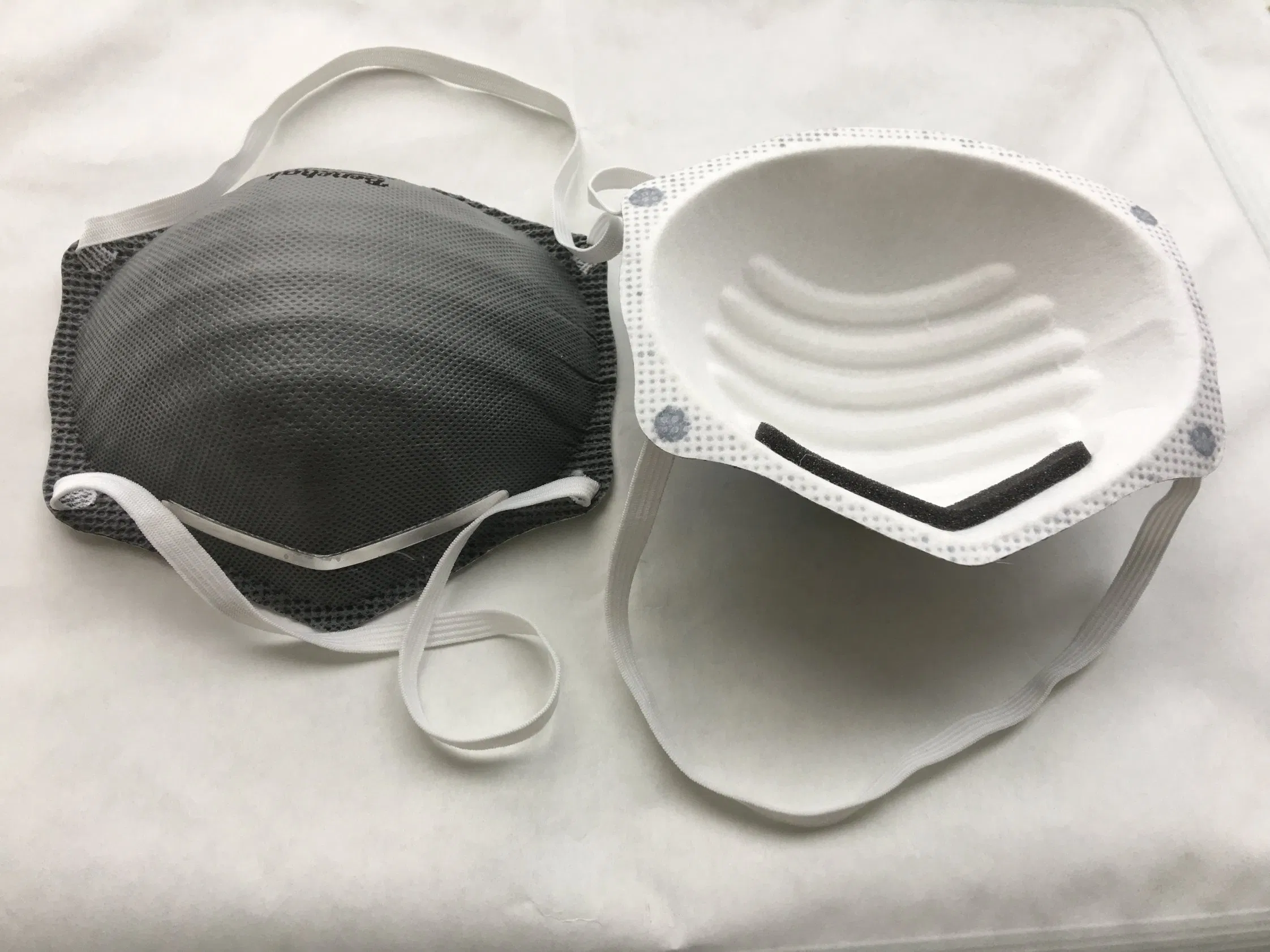 Mascarilla de Polvo en Forma de Cono Mitad de Seguridad N95 Respirador para Protección Industrial Sin Válvula