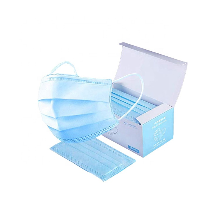 Mascarilla facial civil desechable no tejida 3ply con tipo de lazo para las orejas