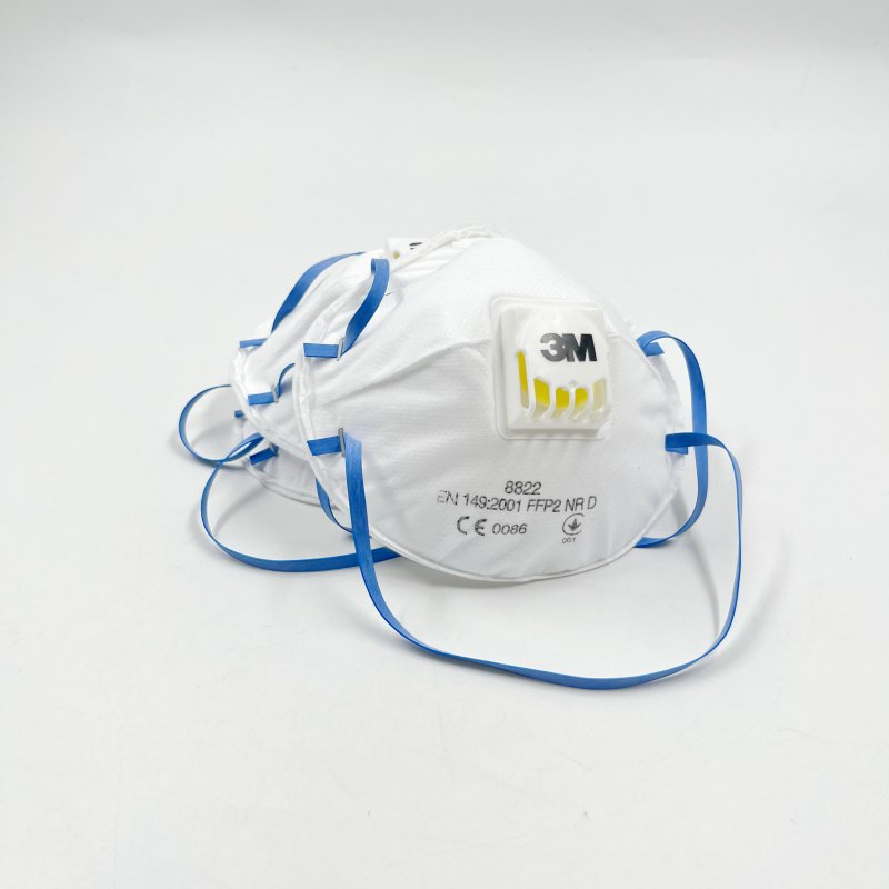 Mascarilla de seguridad respiratoria en forma de copa para construcción