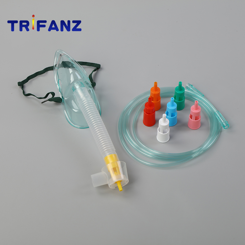 Máscara de nebulizador Trifanz con tubo de oxígeno, máscara de nebulizador para infantes, niños y adultos