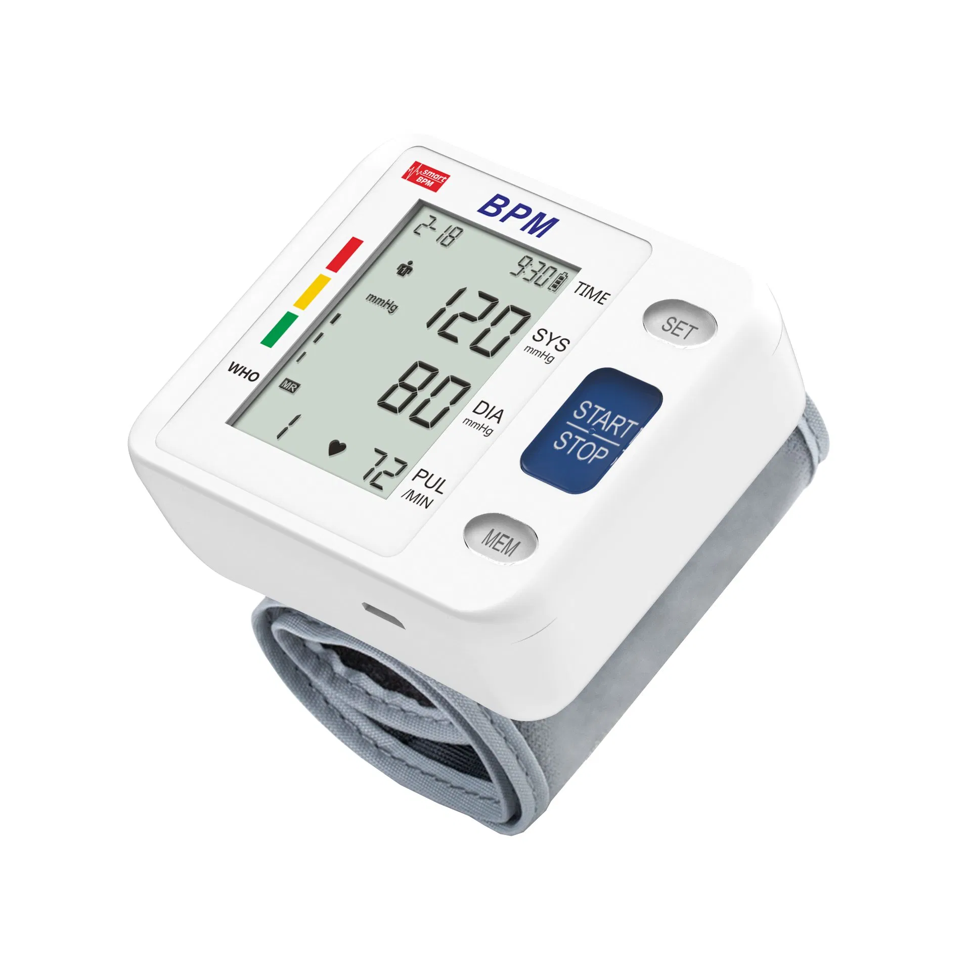 Medical Grade Upper Arm Blood Pressure Monitor with One Button Operation