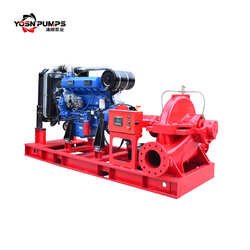 Factory Price Agricultural Irrigation Diesel Engine High Volume Split Case Casing Volute Double Suction Centrifugal Water Pump