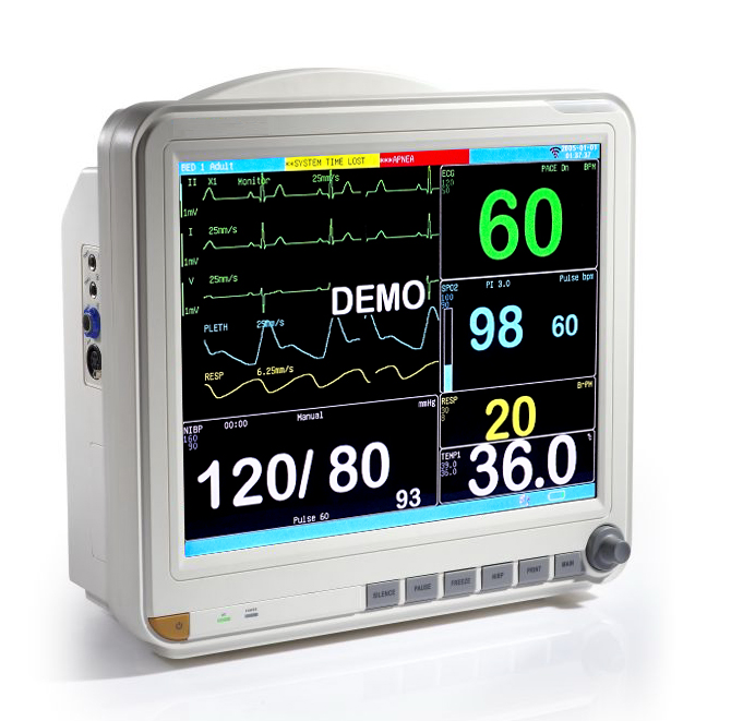 One Stop Supplier Human Animal Use Factory Supply Emergency Ambulance ICU Use Medical Grade 15inch Remote Patient Monitor
