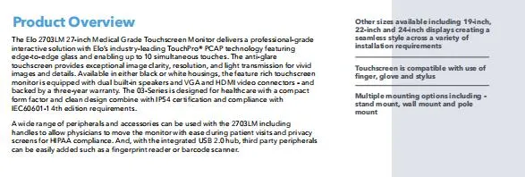 Medical Grade Display Details