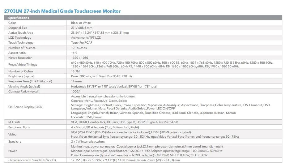 LCD Monitor Interface