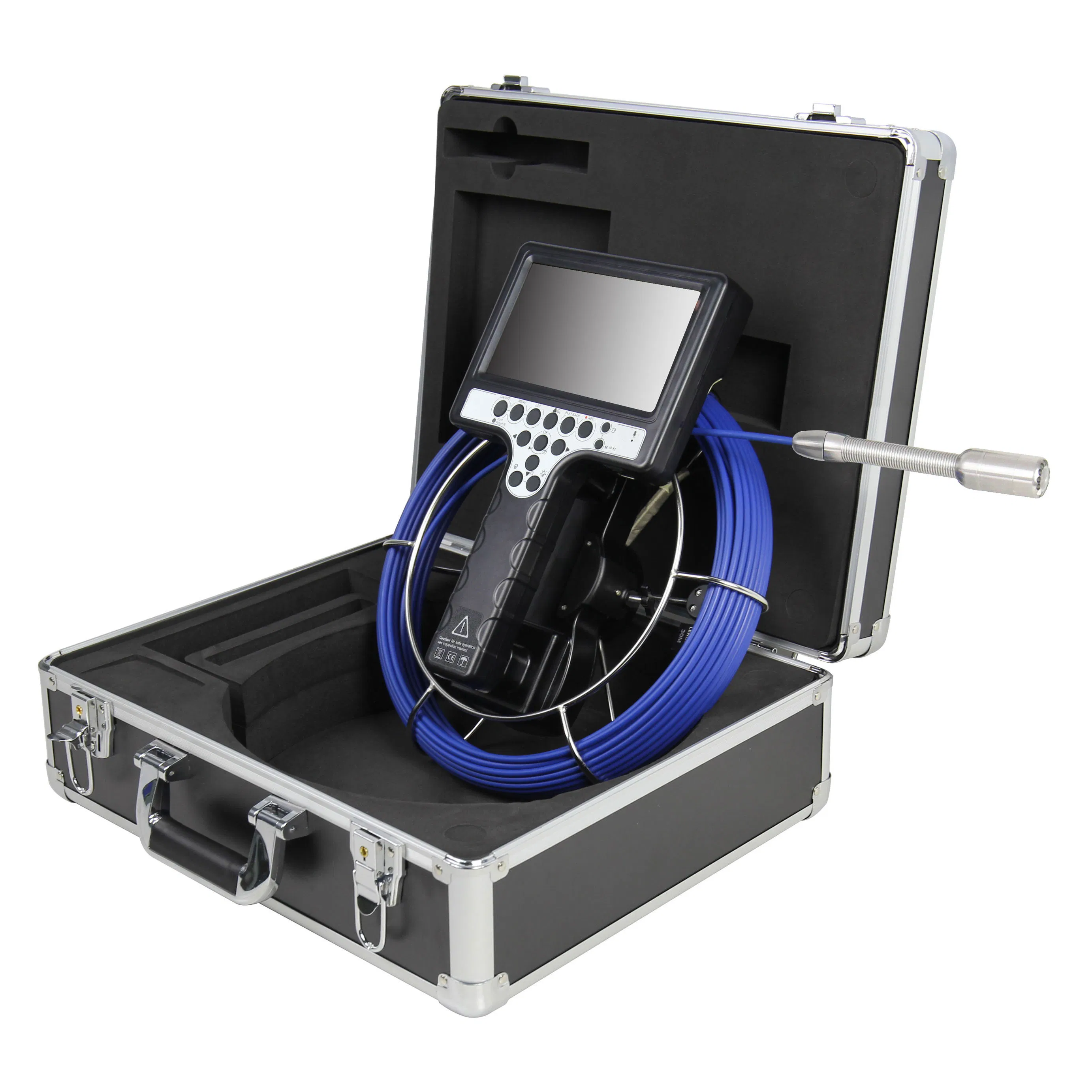 Wopson 23mm Head 7 Inch Monitor Endoscope Drain Sewer Underwater CCTV Camera