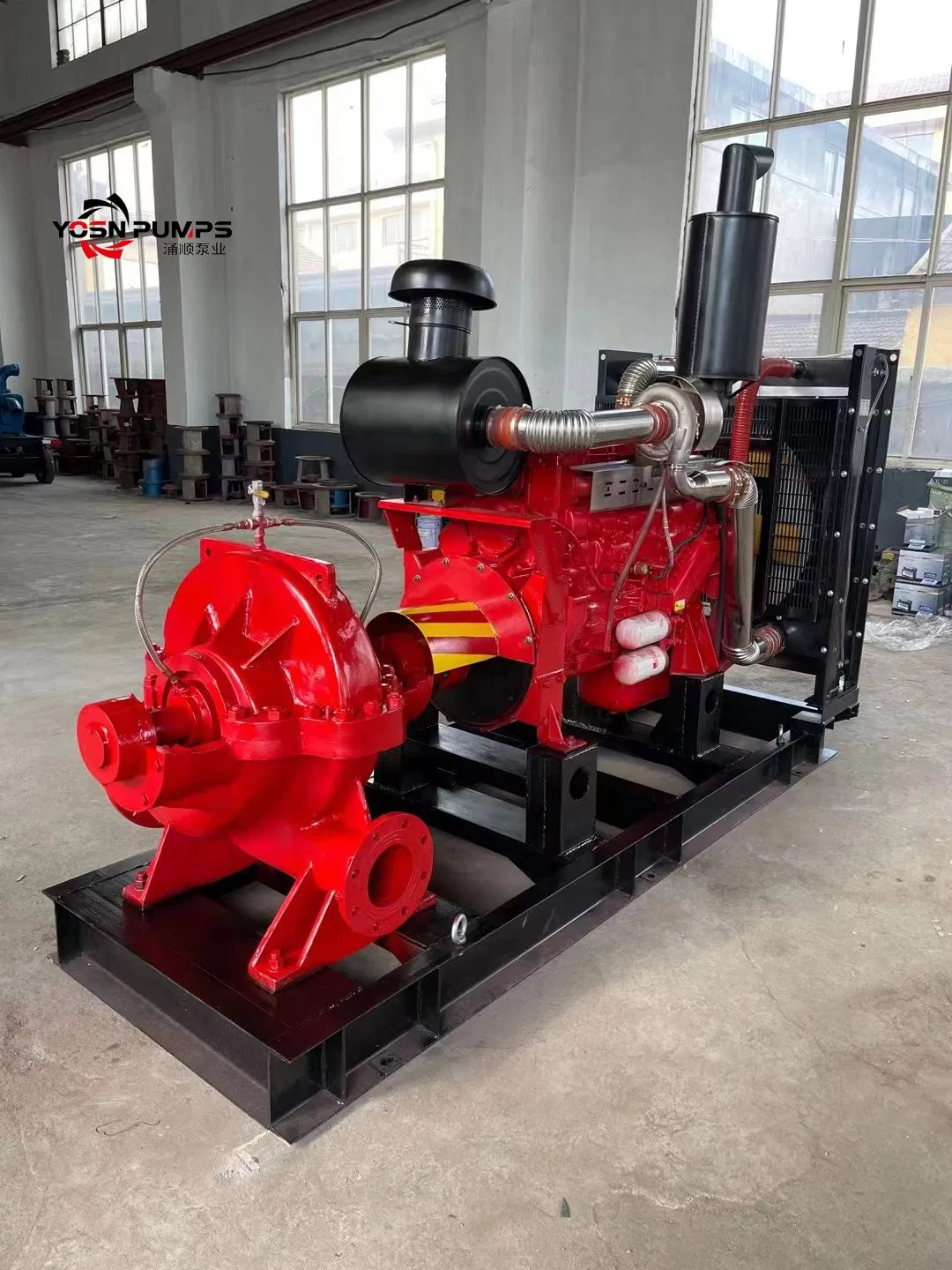 Factory Price Agricultural Irrigation Diesel Engine High Volume Split Case Casing Volute Double Suction Centrifugal Water Pump