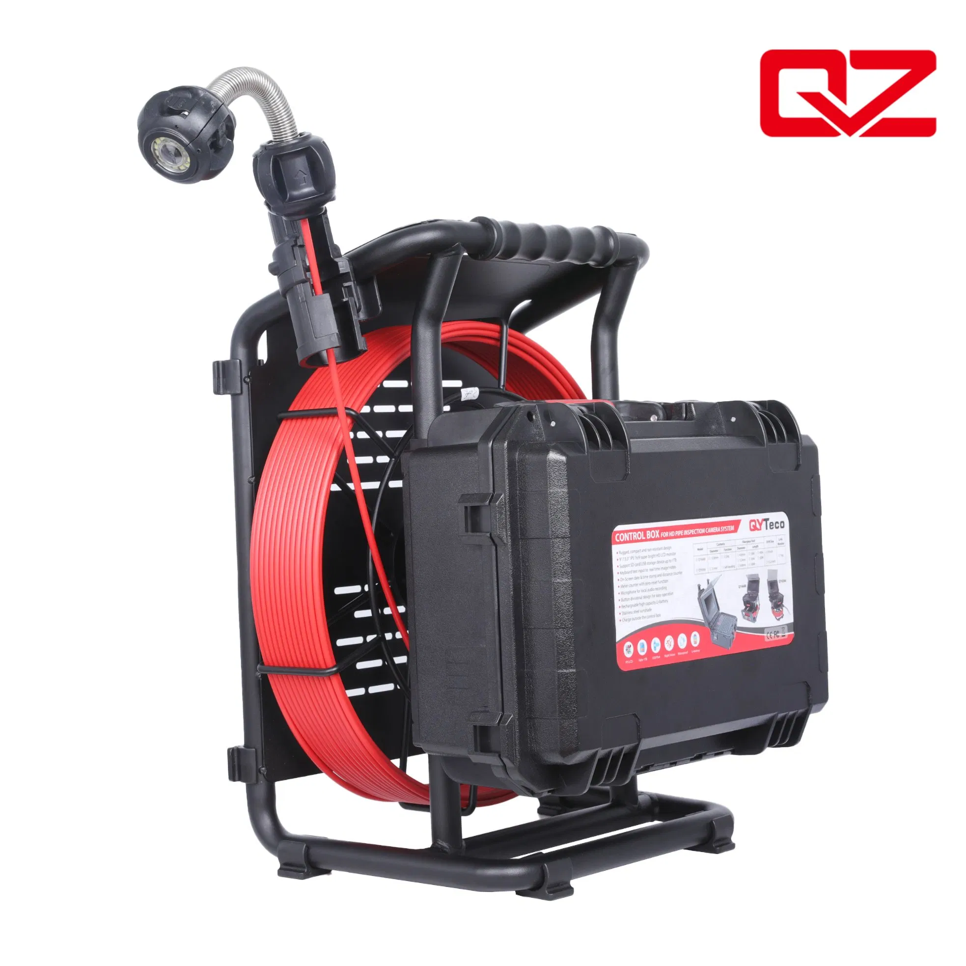 Qyteco Low and High Beams 29mm Outdoor Night Vision Video Digital Industrial Sewer Drain Pipe Endoscope Inspection CCTV Mini Camera Head