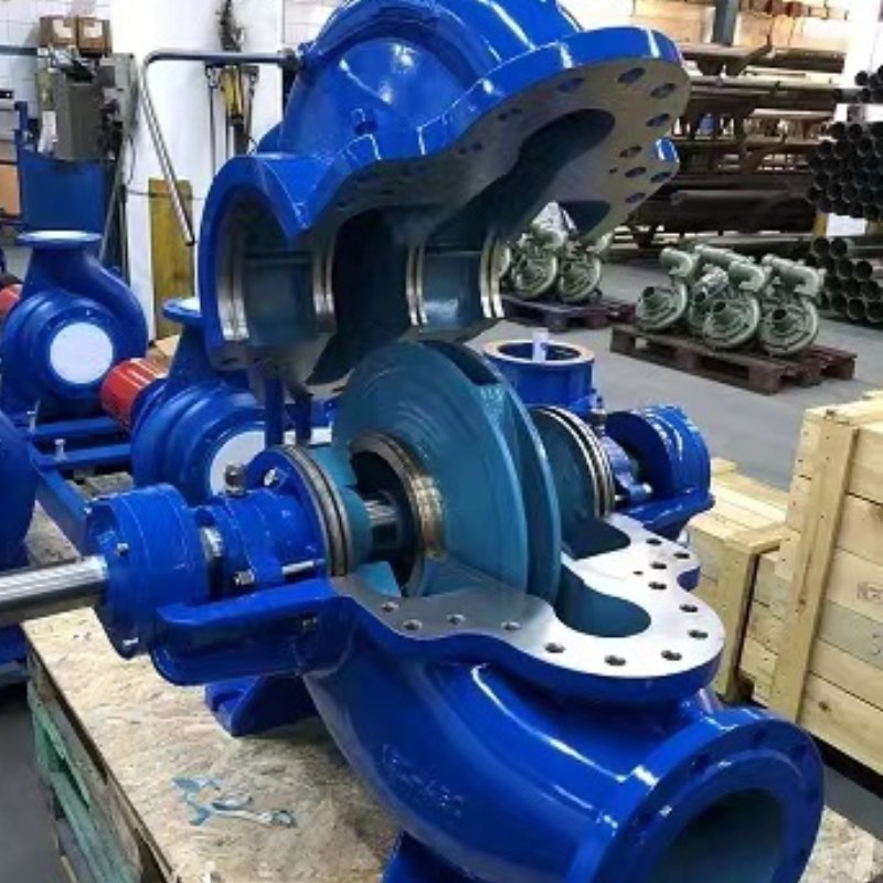 China Factory Good Quality Horizontal/Vertical Double-Suction Split-Casing Volute High Pressure Centrifugal Water Pump for Irrigation/Fire Fighting/Dam