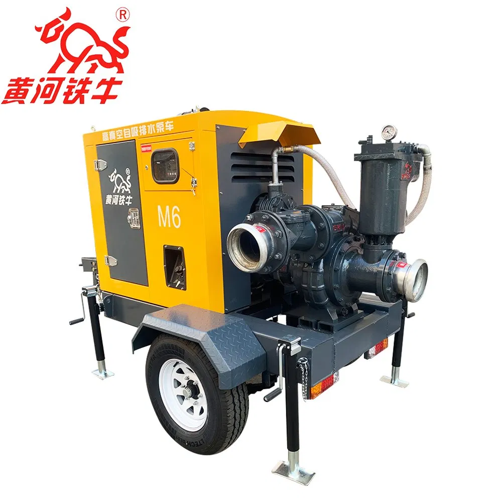 Mobile and Flexible High Vacuum Assisted Agricultural Irrigation Self Suction Pump