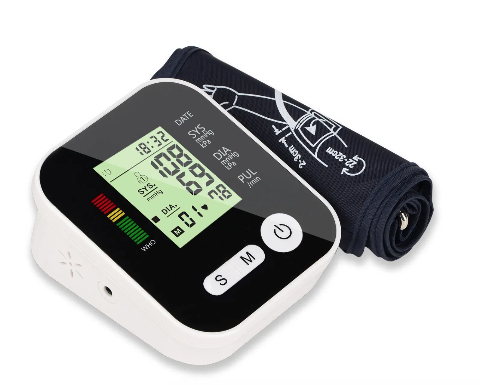 Medical Grade Upper Arm Blood Pressure Monitor with One Button Operation