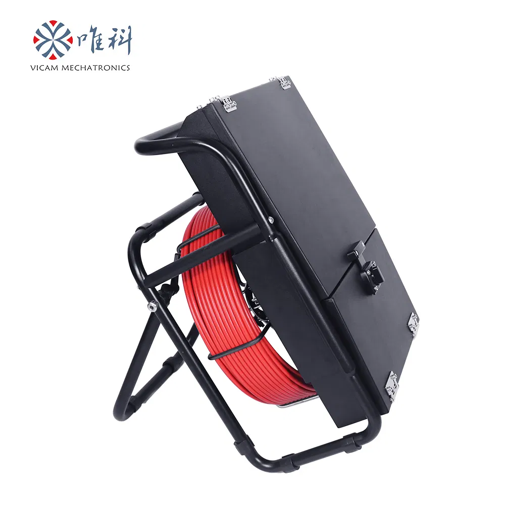 Sewer Pipe Camera Endoscope 512Hz Self Leveling Industrial 33mm Head Pipe Camera