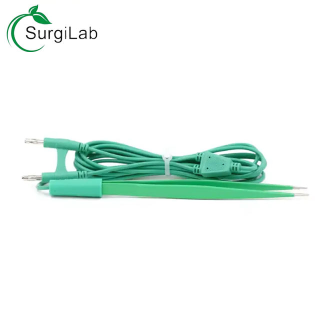 Conductive &amp; Accurate Coagulation Premium Bayonet Esu Bipolar Forceps for Electrosurgical