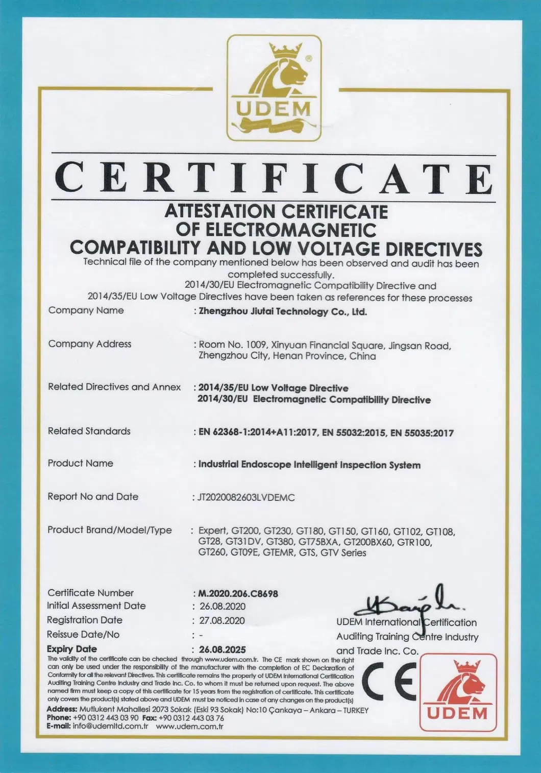 Certificate 1