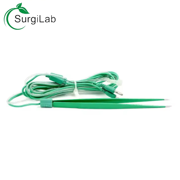 Conductive &amp; Accurate Coagulation Premium Bayonet Esu Bipolar Forceps for Electrosurgical