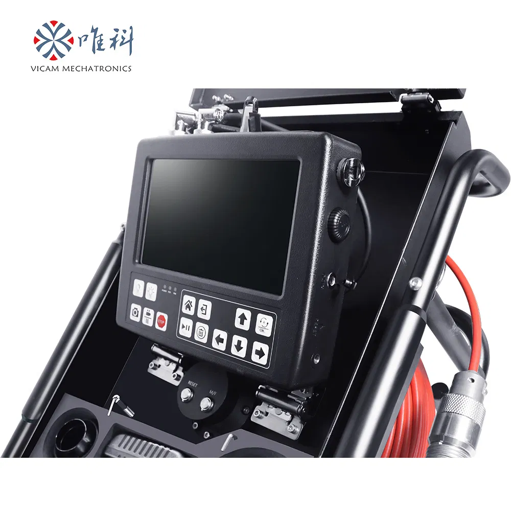 Sewer Pipe Camera Endoscope 512Hz Self Leveling Industrial 33mm Head Pipe Camera