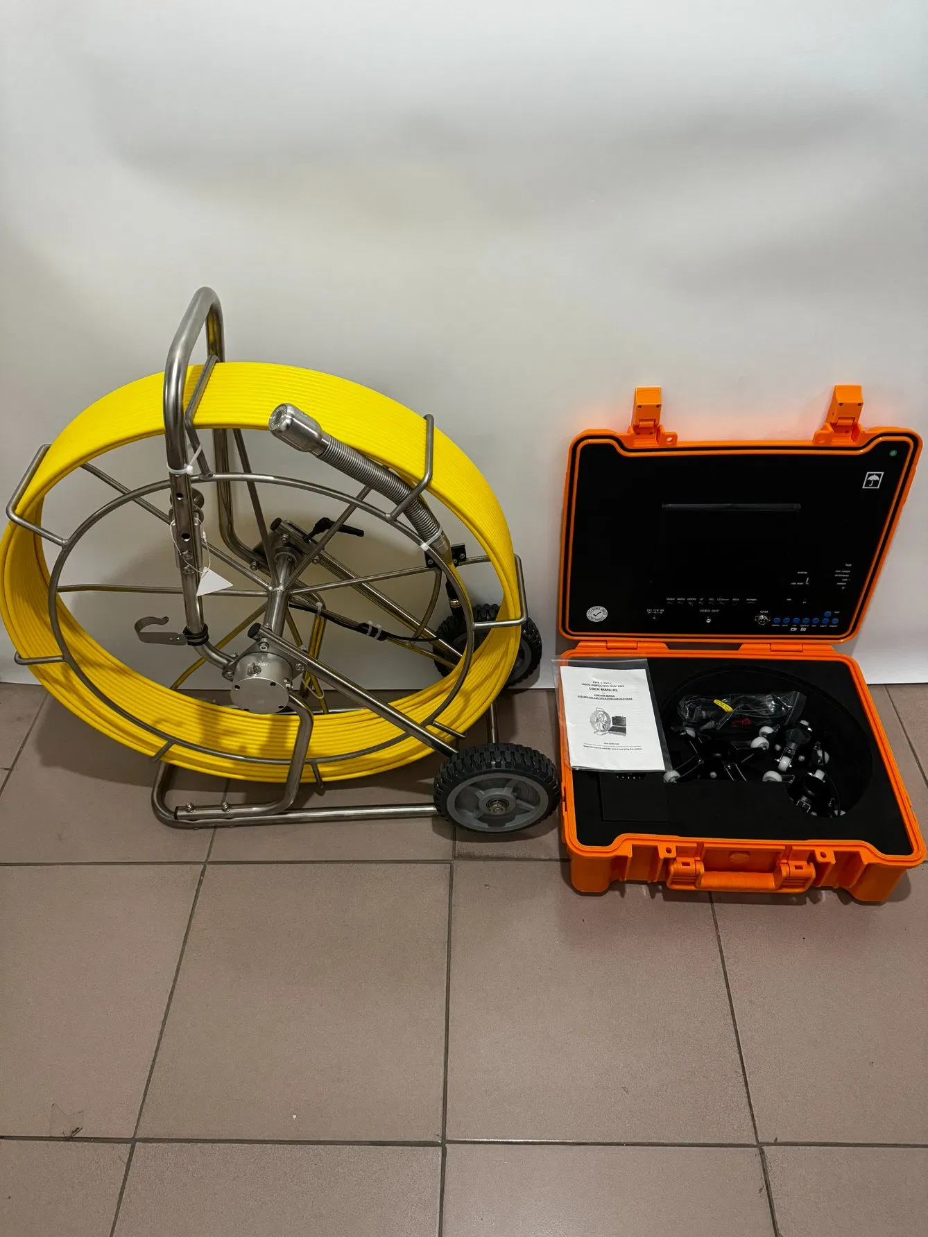 OEM 38mm Mini Head 7'' TFT Monitor 20m/30m/40m/50m Cable CCTV Endoscope Sewer Drain Pipeline Camera for Plumbing Pipe Inspection