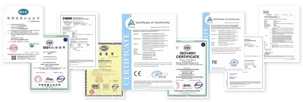 Certifications CE FCC ROSH