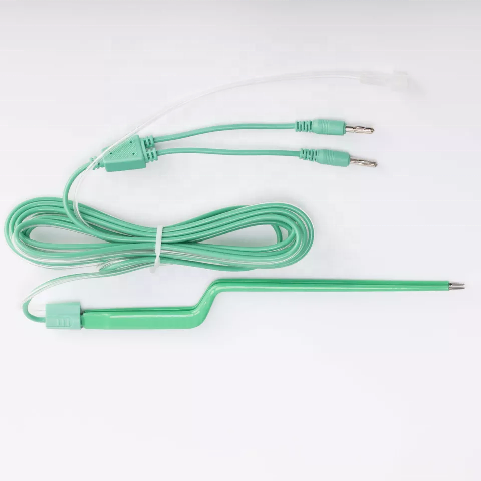 Disposable Surgical Instruments Set Irrigation Bipolar Forceps Kit Electrosurgical Tweezers Dripping Esu Bipolar Forceps