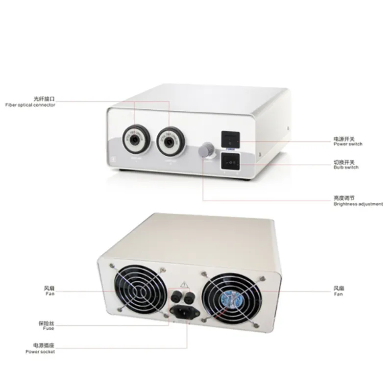 Medical Portable Endoscope LED Cold Endoscopic Light Source Lamp for Endoscope Camera