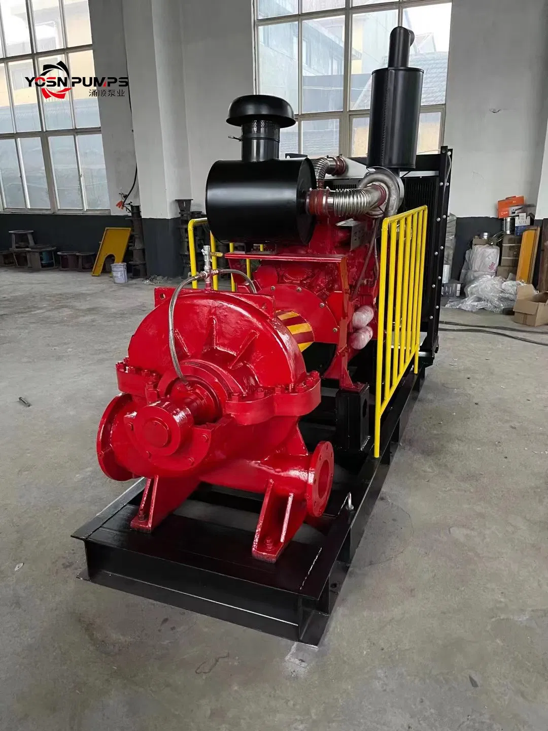Factory Price Agricultural Irrigation Diesel Engine High Volume Split Case Casing Volute Double Suction Centrifugal Water Pump