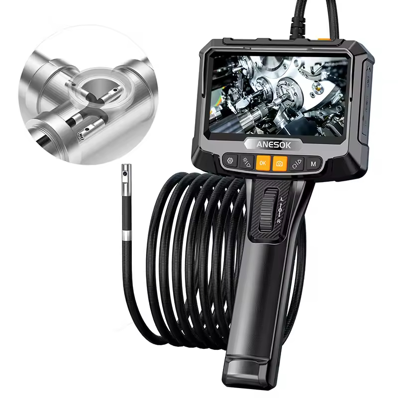 Endoscope Camera 3.9mm Lens Inspection 1080P HD Two-Way Articulation Head 360 Degree Automotive Mechanic IP67 Waterproof