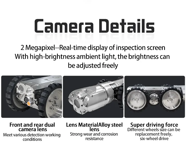 Crawler Robot Camera Lens