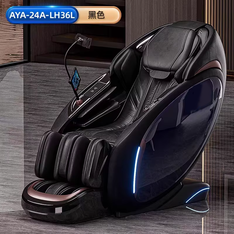 Luxury Dual Movement Full Body Massage Chair Home Leg Automatic Smart Bluetooth AI Voice Control AI Detection Musical Function
