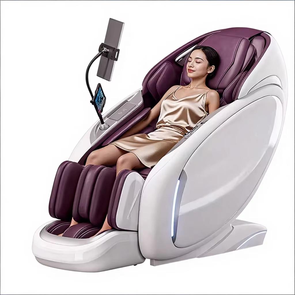 Luxury Dual Movement Full Body Massage Chair Home Leg Automatic Smart Bluetooth AI Voice Control AI Detection Musical Function