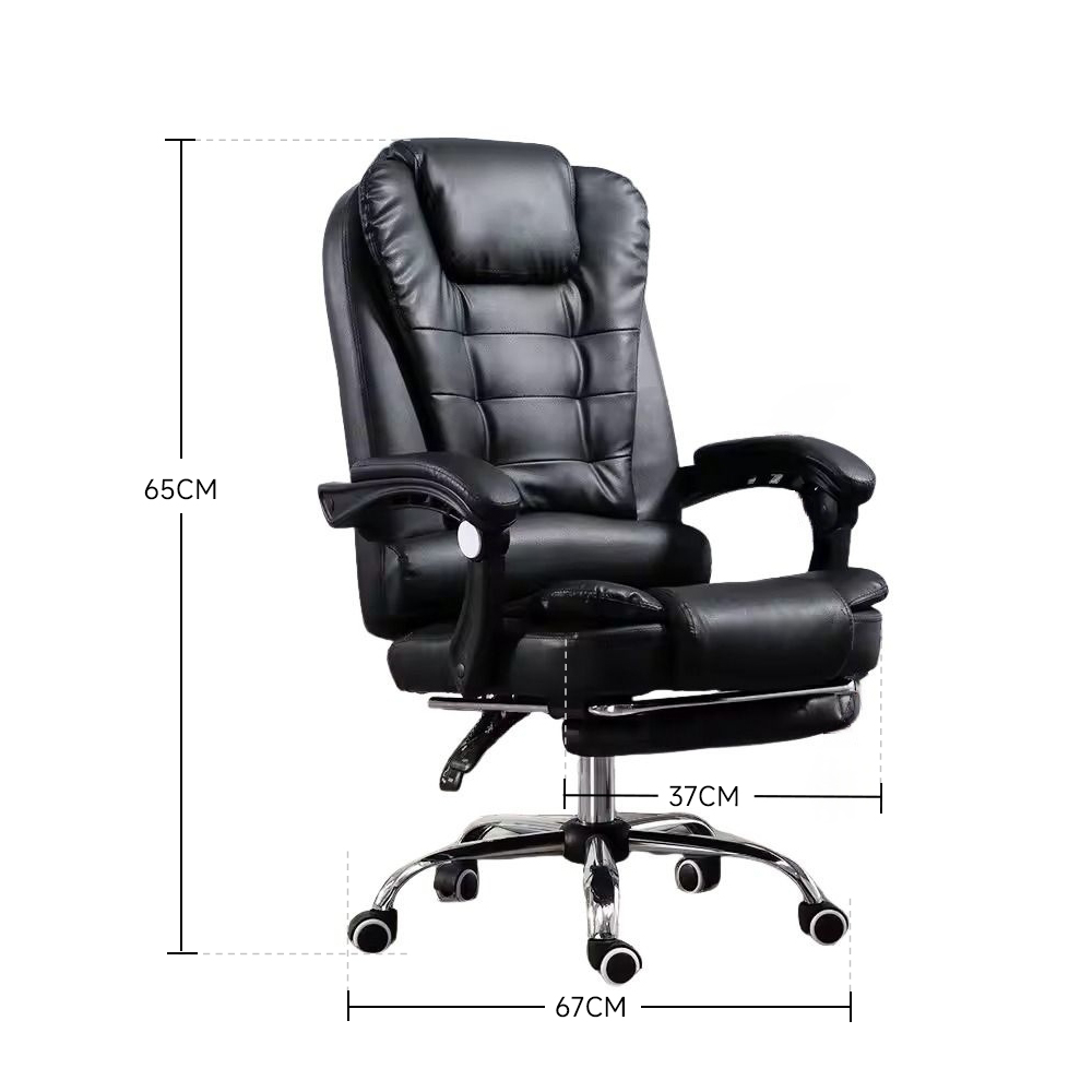 Wholesale High-Back Executive Office Chair Comfortable Ergonomic Boss Leather Swivel Revolving Design Modern Mesh PP Material