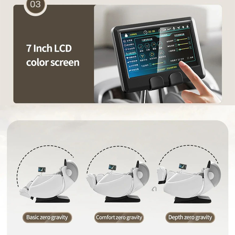 Intelligent AI Voice Control Full Body Massage Chair with Sleeping Cabin Double Massage Mechanism