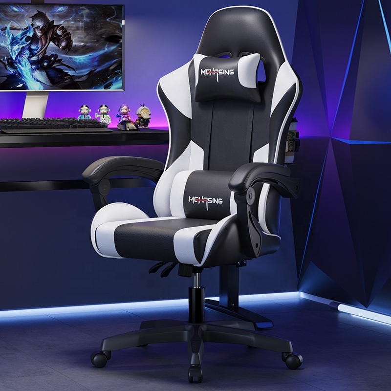 High Quality Comfortable Ergonomic Reclining Leather Pc Gaming Chair Modern Revolving Budget-friendly Office Computer Chair