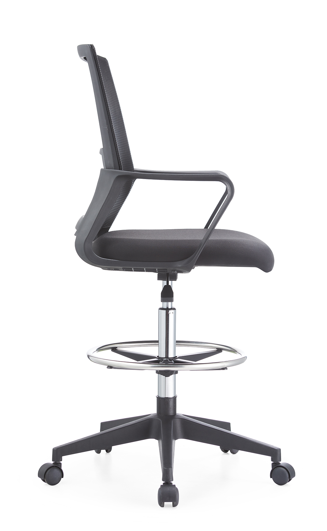 Luxury Tall Drafting Chairs With Footrest Bank Cashier Rolling Active Home Office Step Stools