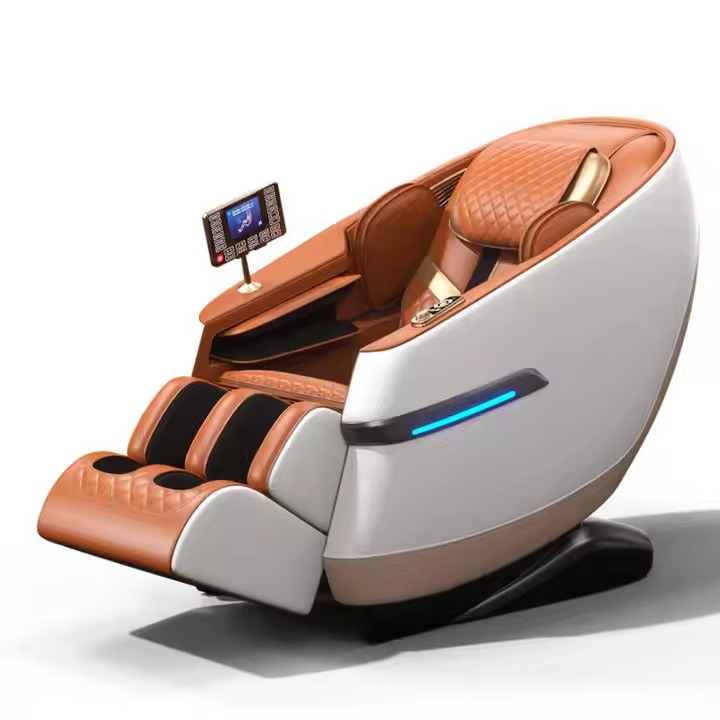 2026 New Design AI Voice Control 8D Full Body Massage Chair with U Shape Heating Back and Calf Roller Hip Portable Chair