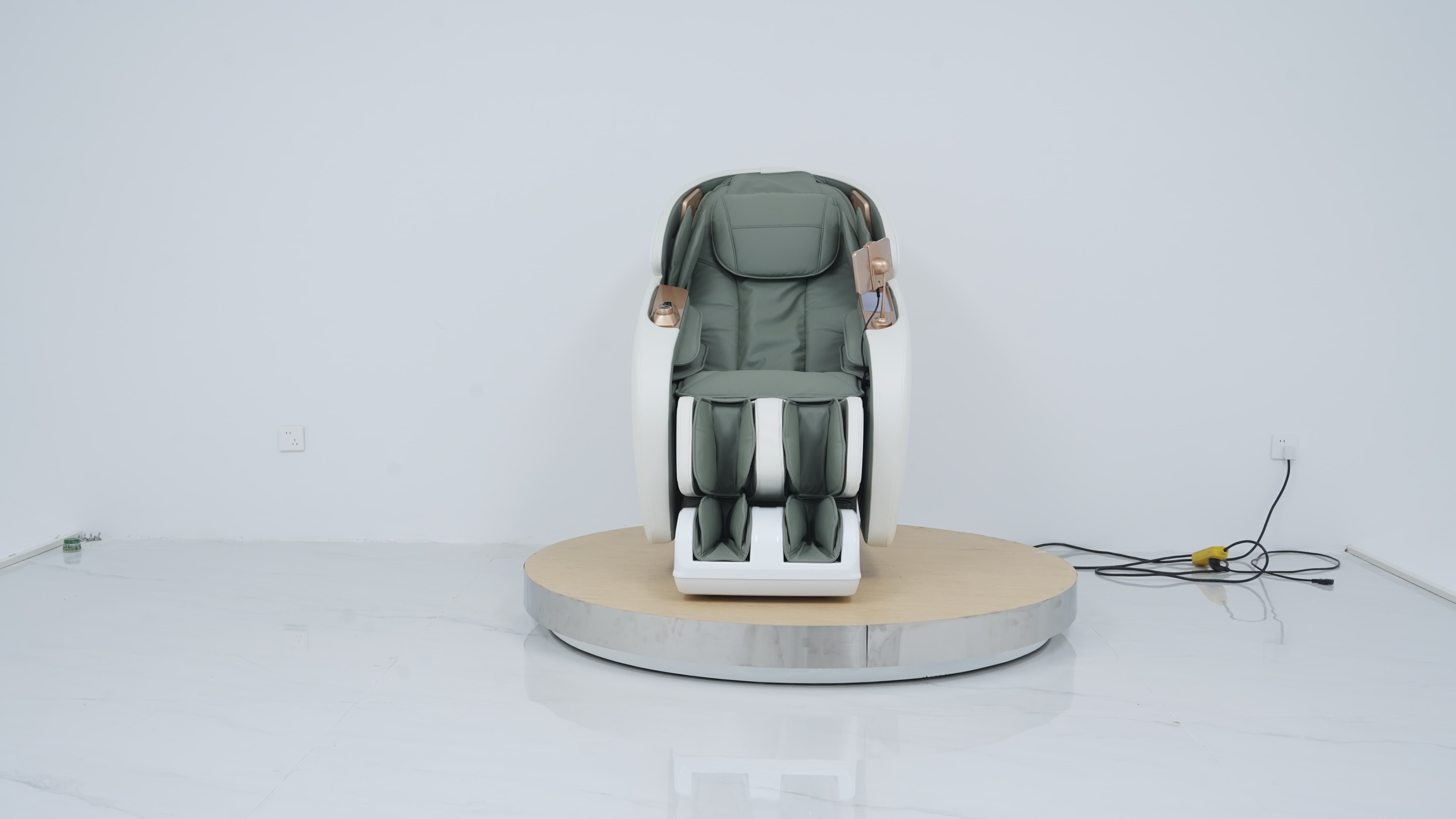 OEM Full Body 3D Smart Massage Chair Featuring Zero Gravity Position Heating Therapy and Bluetooth Music System at Home