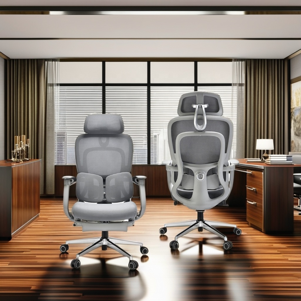 Hot Swivel Office Chair Adjustable Headrest Memory Foam Mesh Manager Fabric High Medium Executive Computer Design Modern Style