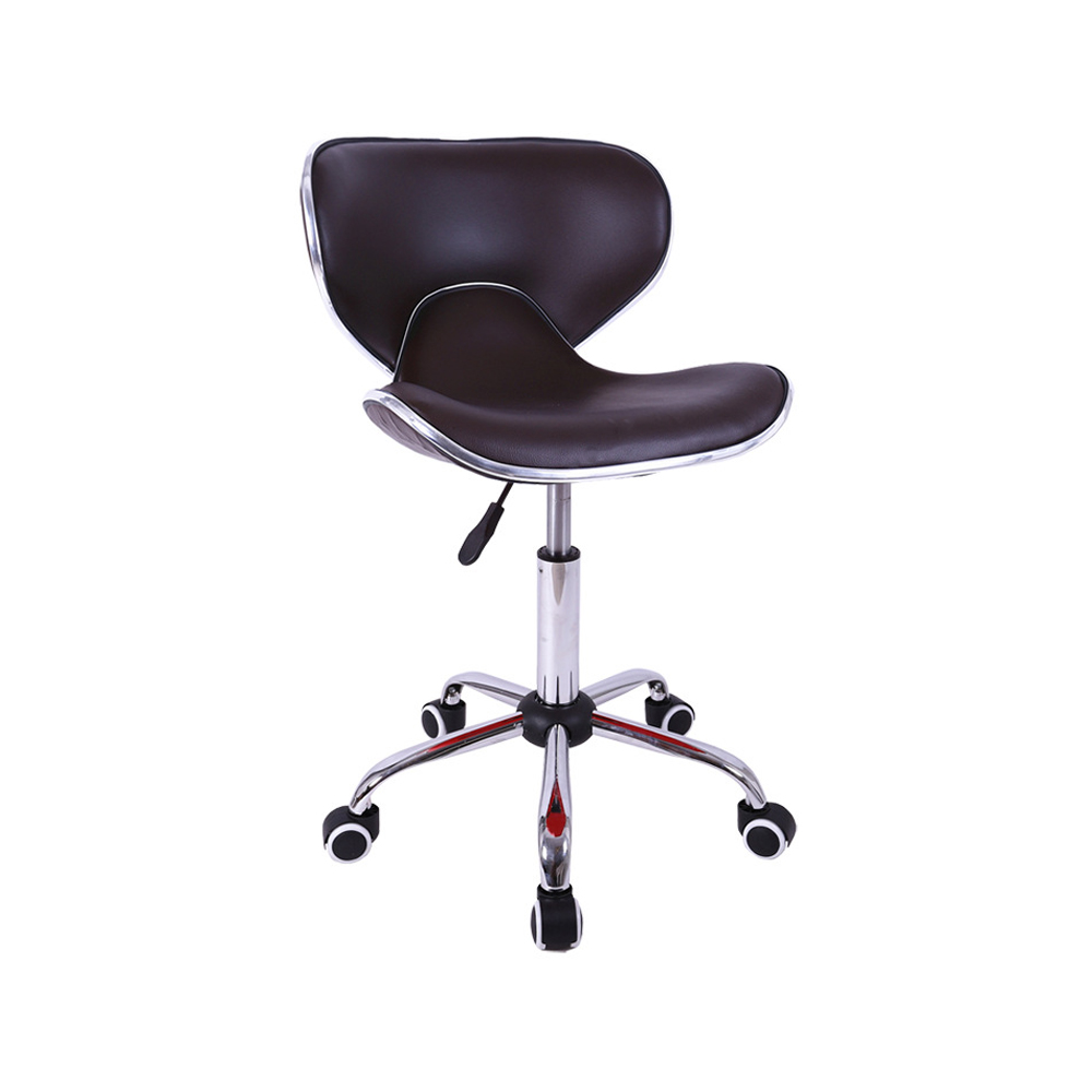 Dining Furniture Low Back Rolling Stool Tech Salon Work Lab Stools Shell Shape Office Drafting Task Chair