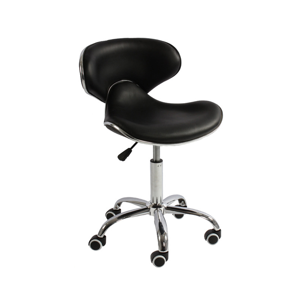 Dining Furniture Low Back Rolling Stool Tech Salon Work Lab Stools Shell Shape Office Drafting Task Chair
