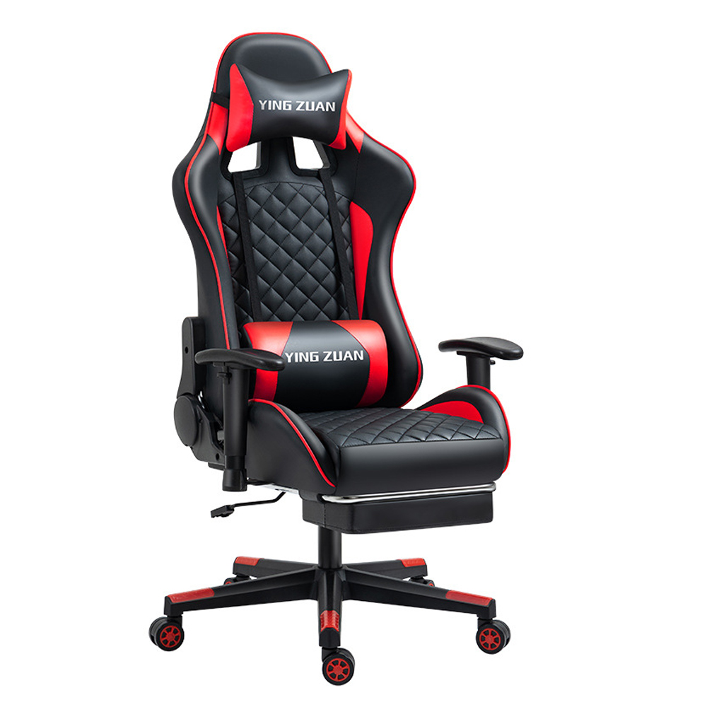 Ergonomic Gaming Chair High Quality PU Leather Swivel Recliner Racer Sport Gaming Chaise Furniture Black Gamer Chair With RGB
