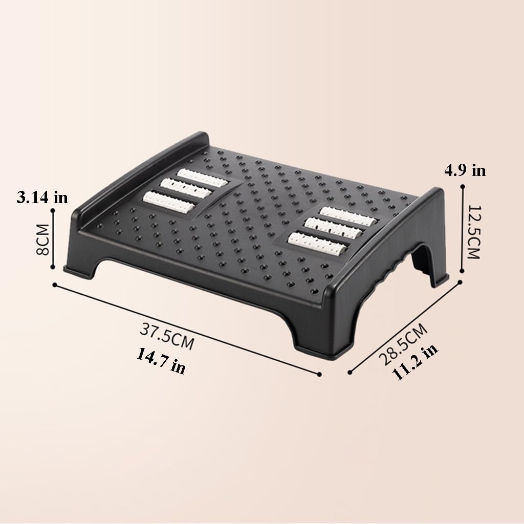 Desk Footrest Slanted Non-Slip Foot Stool for Home Office and Gaming Chairs-Portable Ergonomic Posture Support Standing