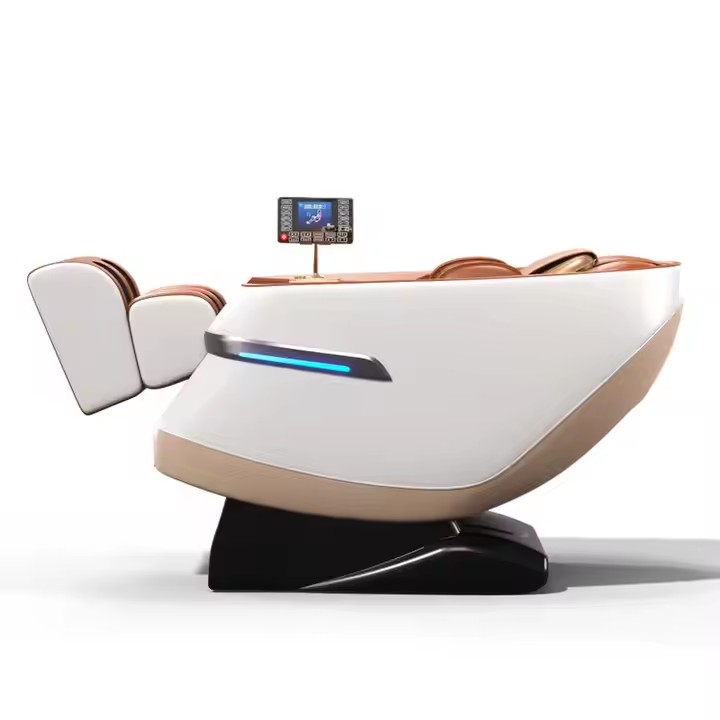 2026 New Design AI Voice Control 8D Full Body Massage Chair with U Shape Heating Back and Calf Roller Hip Portable Chair
