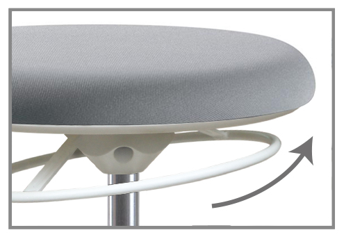 Modern Sit Stand up Desk Stools High Office Chairs Tall Swivel Leaning Ergonomic Computer Stool