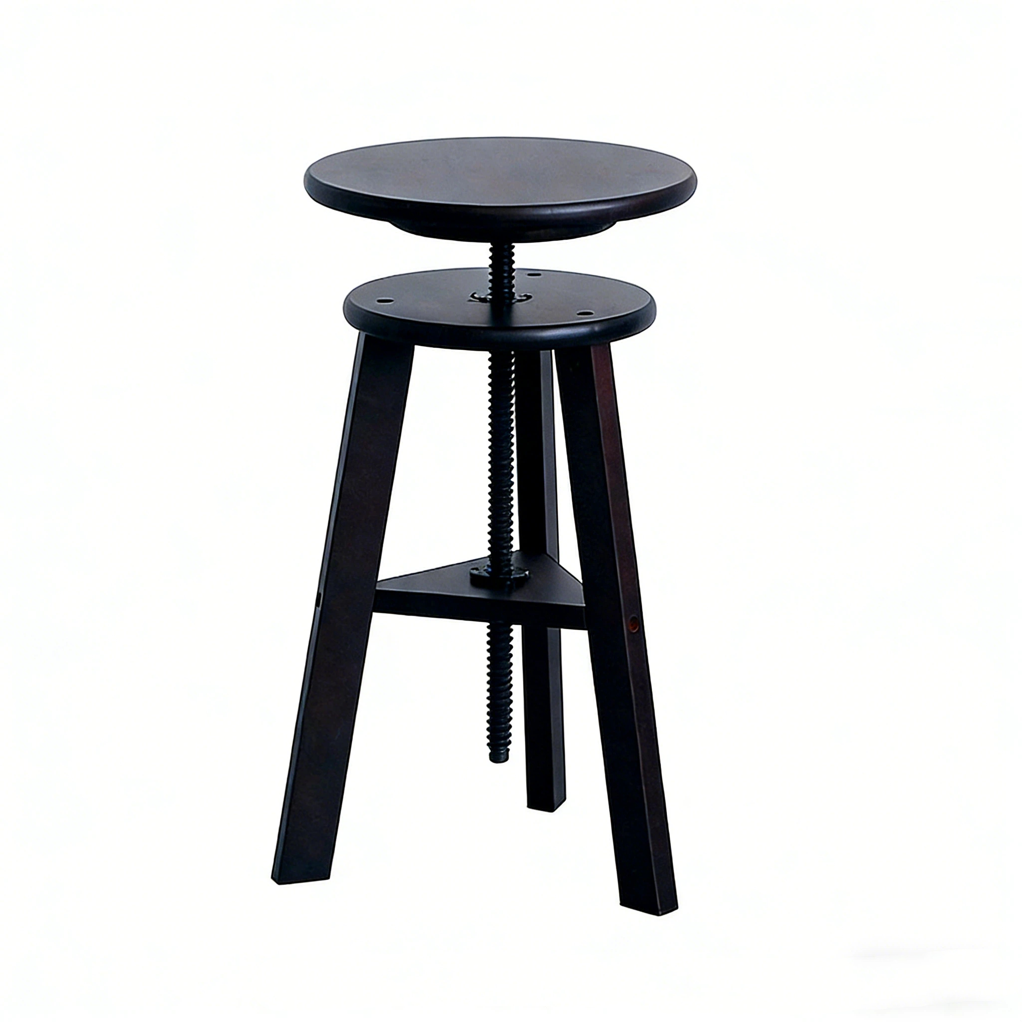 Huixishi Height Adjustable Beech Wood Art Easel Stool, 360&deg; Swivel Drafting Seat, Stable Studio Chair for Painting &amp; Drawing