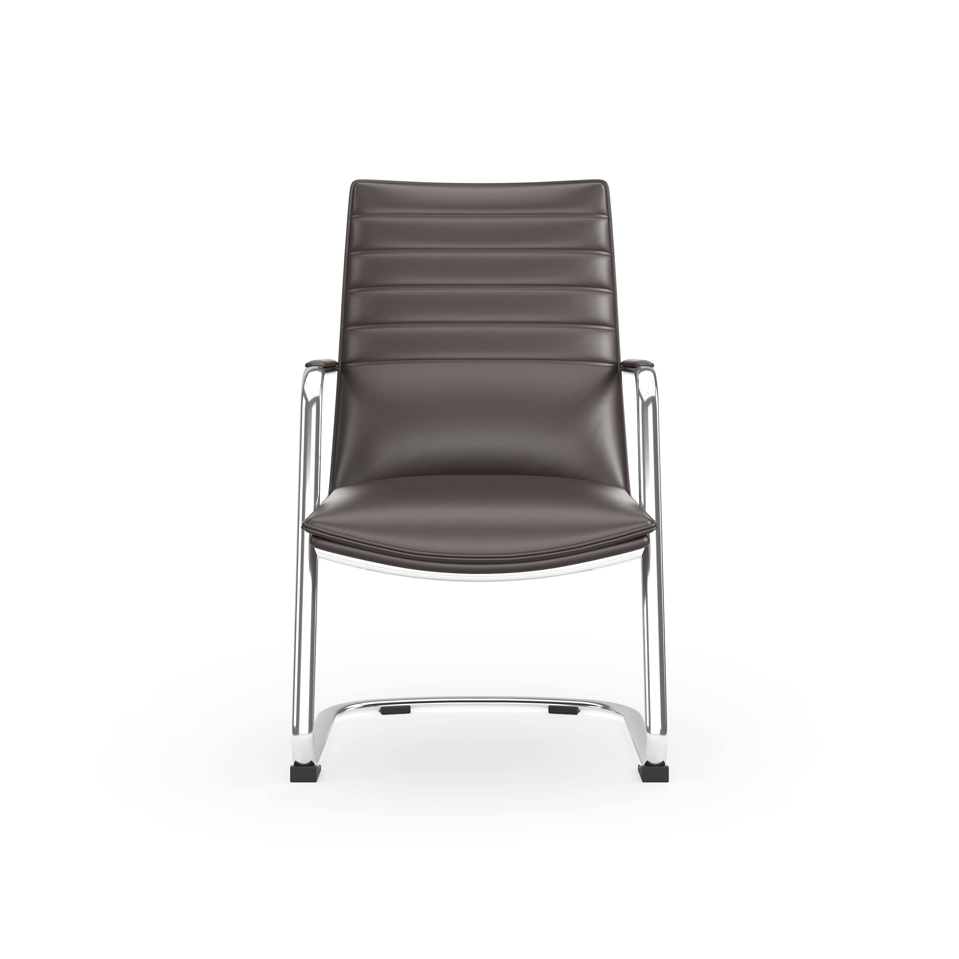 Wholesale High End Modern Brown Genuine Leather Office Chair Executive Ergonomic Office Furniture Real Leather Chair CEO
