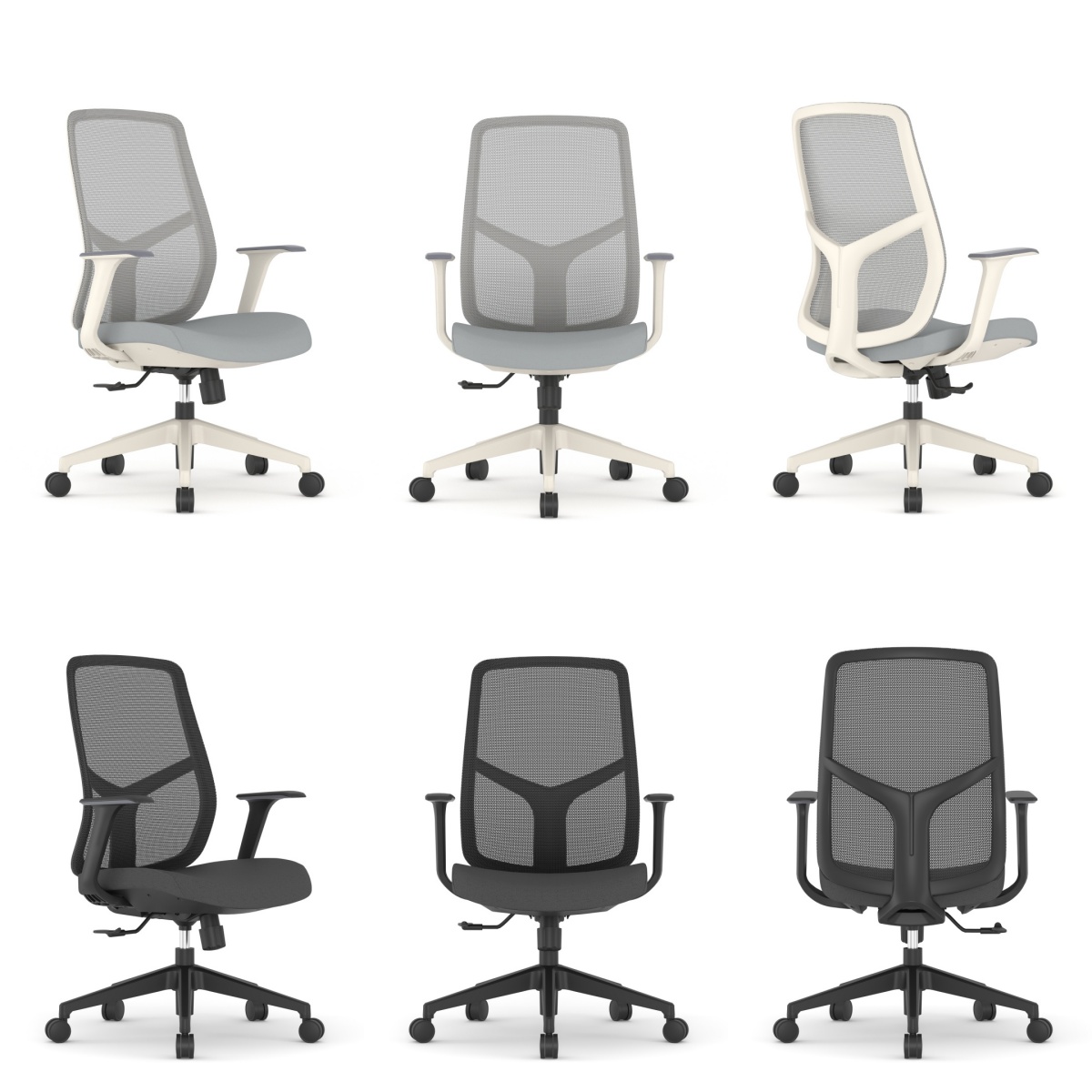 Task Staff Mesh Chair for Office Adjustable Lumbar Support Armchair Executive Desk Chair Ergonomic Swivel Chair