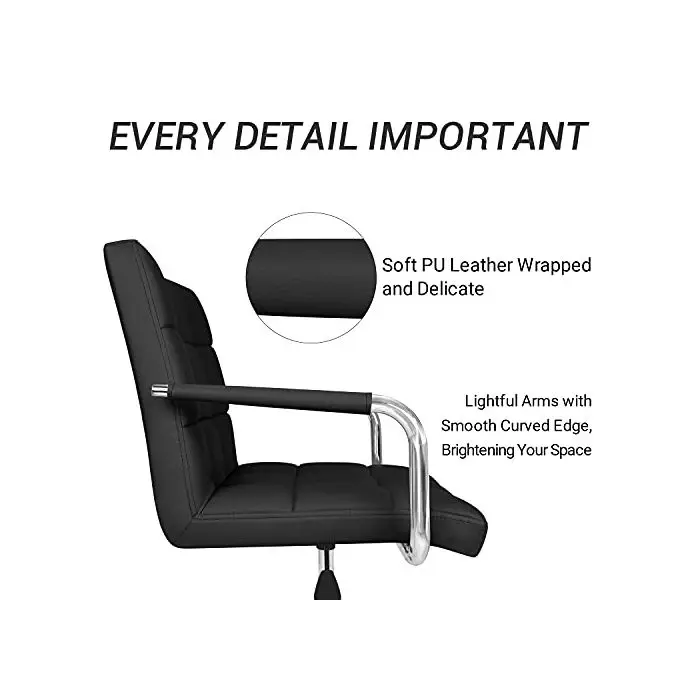 High Quality Contemporary High Back Height Adjustable Ergonomic Leather Executive Swivel Office Chair