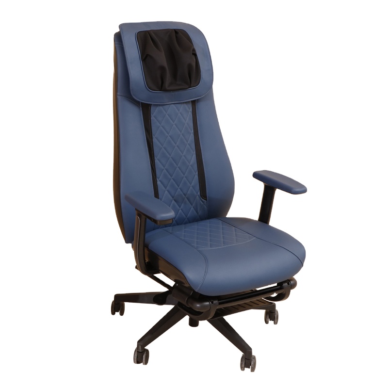 2025 New Design Wireless Full Body Leisure Shiatsu Vibration and Heating Swivel Chair With Footrest Office Massage Chair