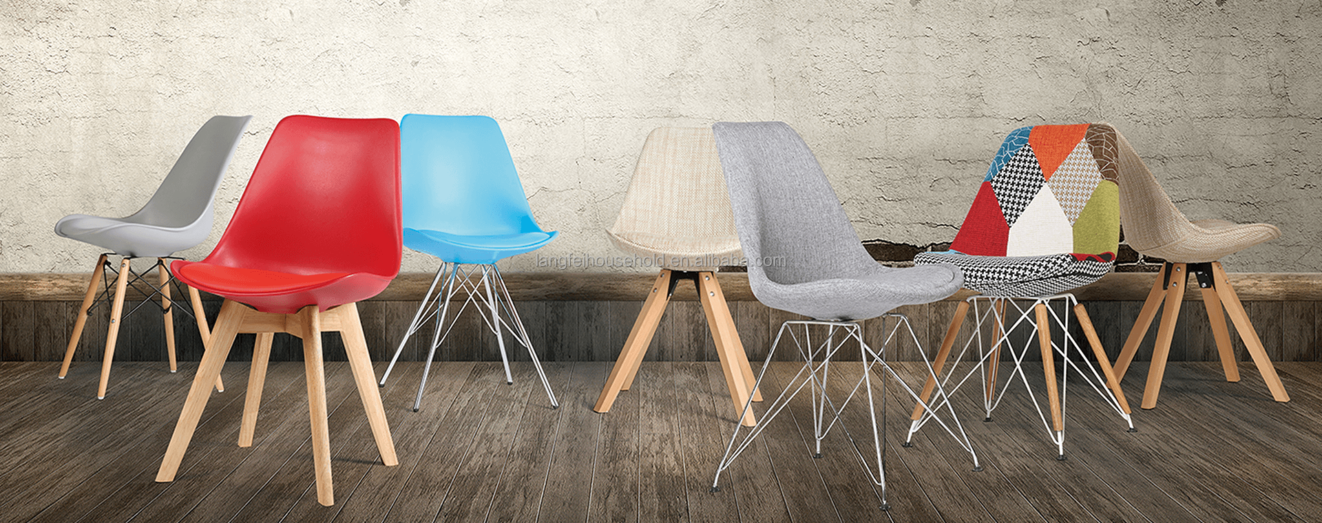 Ergonomic Modern Taupe Polypropylene Chair